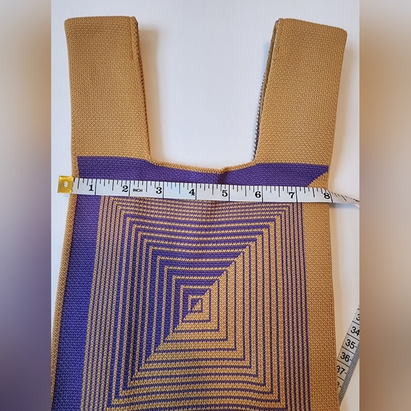 Cute knitted small bag. Ladies small bag. - Picture 3 of 5